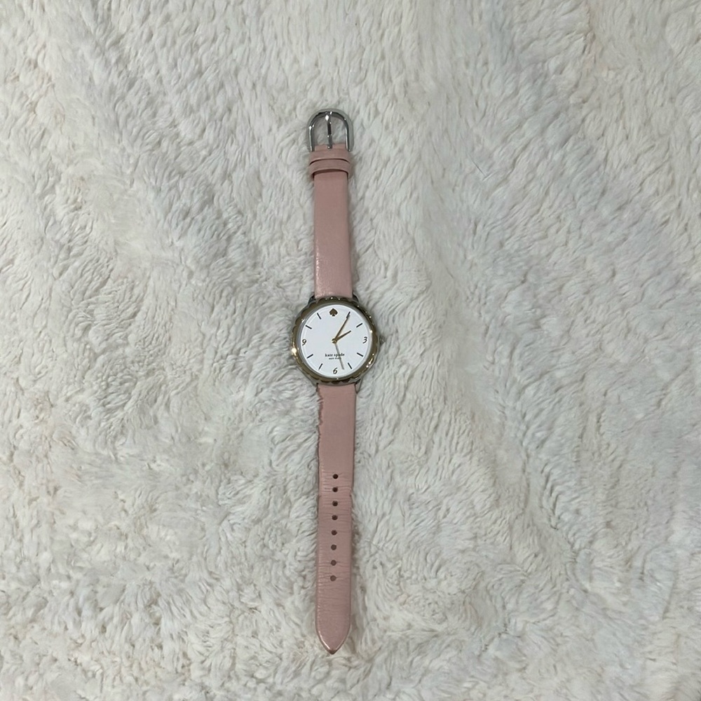 Elegant Pink Leather Kate Spade Women's Watch